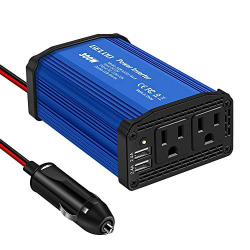 EPAuto 300W Car Power Inverter DC 12V to 110V AC Converter with Dual USB Charger EP Family Corp 4350465051 